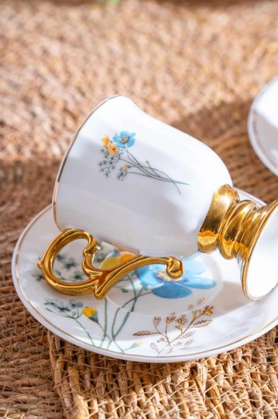 Acar KAI-07517 Lansy 6lı Kahve Fincan Takımı Karışık - 3