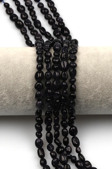 Mavi Yıldız Taşı Dizi 6 x 8 mm Mercimek Kesim ürün görseli