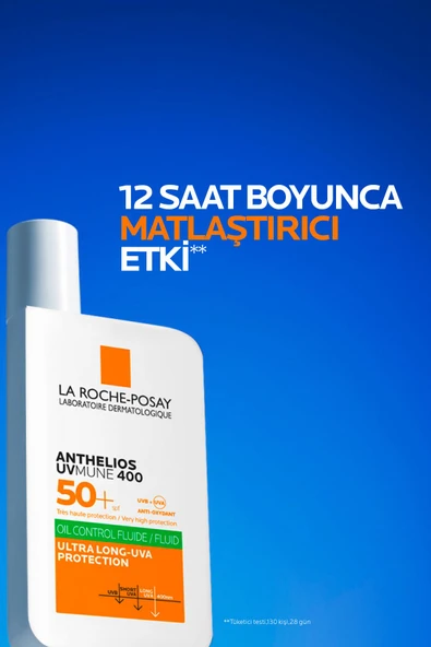 LA ROCHE POSAY Anthelios Uvmune400 SPF50+ Oil Control Güneş Koruyucu Krem- Yağlı ve Karma Ciltler İçin - 5