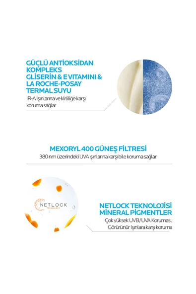 LA ROCHE POSAY Anthelios Uvmune Fluid Spf 50 Tüm Ciltler Için Yüksek Korumalı Renkli Yüz Güneş Kremi - 3