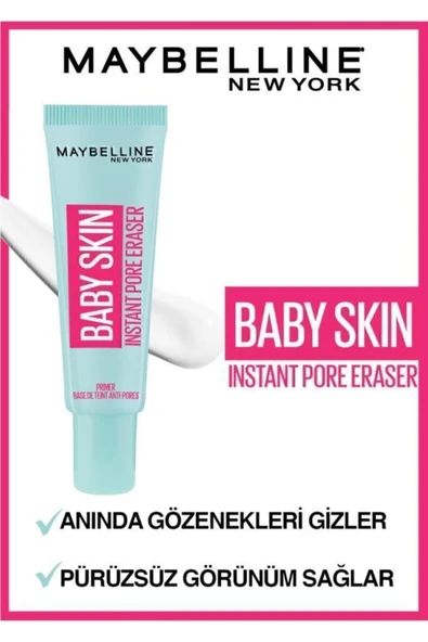MAYBELLİNE NEW YORK Baby Skin Gözenek Gizleyici Makyaj Bazı - Pore Eraser - 3