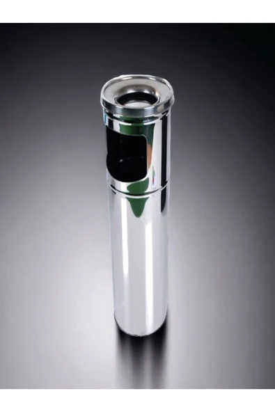 Maxiflow  Paslanmaz Çelik Ayaklı Kolon Küllük Dış Mekan Sigaralık No:2 - Resim 3