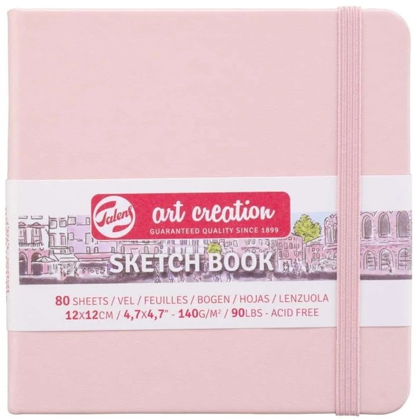 TALENS ART SKETCH BLOCK P.PINK 12X12 140gr