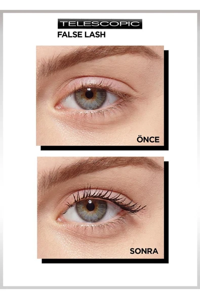 L'OREAL PARİS Paris False Lash Telescopic Fiber Siyah Maskara - 2
