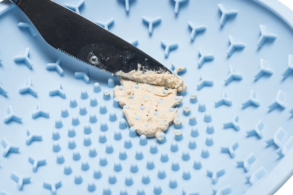 Beeztees Yavru Köpek Mama Yeme Oyuncağı, Silikon, Açık Mavi, 19cm - Resim 3