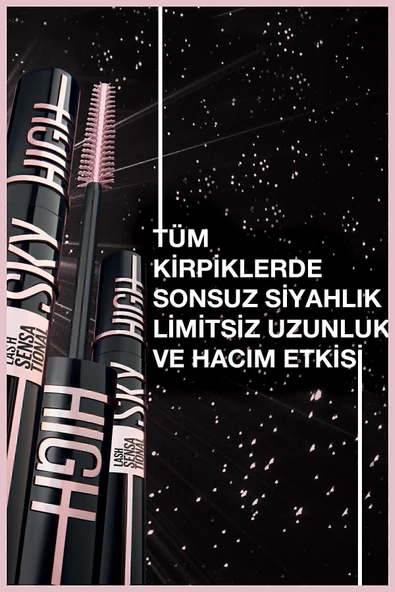 MAYBELLİNE NEW YORK Lash Sensational Sky High Cosmic Black Maskara - 6