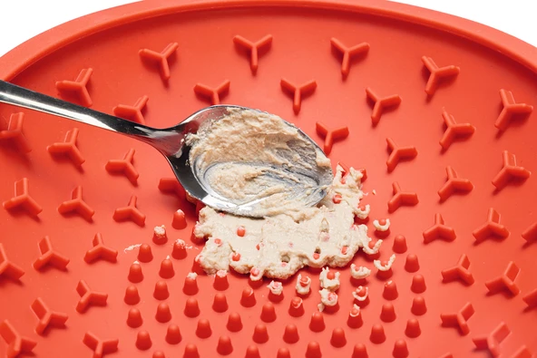 Beeztees Yavru Köpek Mama Yeme Oyuncağı, Silikon, Kırmızı, 19cm - Resim 5