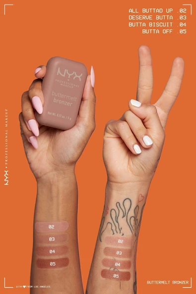NYX PROFESSİONAL MAKEUP Buttermelt Bronzer - 02 All Buttad Up - 7