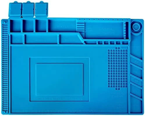 S160 Isıya Dayanıklı Manyetik Silikon Tamir Pedi Mıknatıslı Saklama Bölmeli - 45X30cm