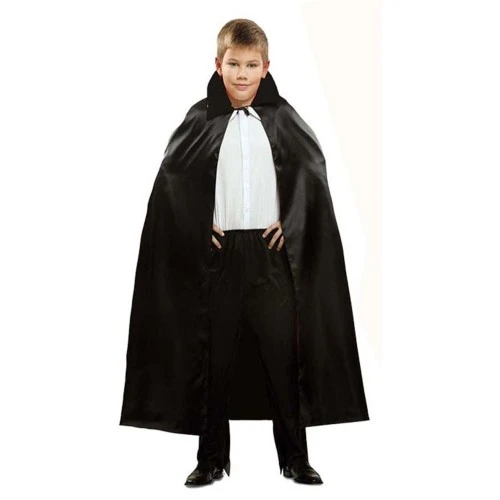 Siyah Renk Yakalı Halloween Pelerini 90 cm - 3