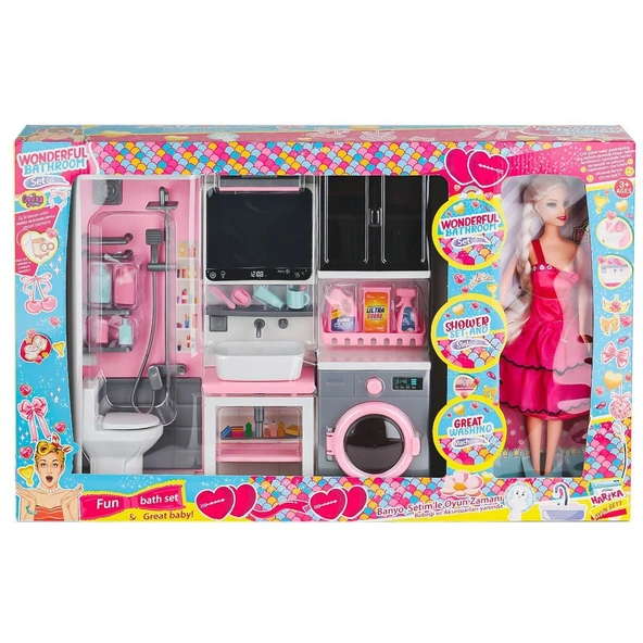 OYD-02393 Bebek ile Banyo Seti Oyun Zamanı