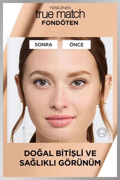 L'OREAL PARİS True Match Bakım Yapan Fondöten - 2C Soğuk Alt Ton - 7