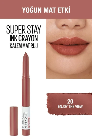 MAYBELLİNE NEW YORK Kalem Ruj - Sw Superstay Ink Crayon 20 Enjoy the View 30174191 - 2
