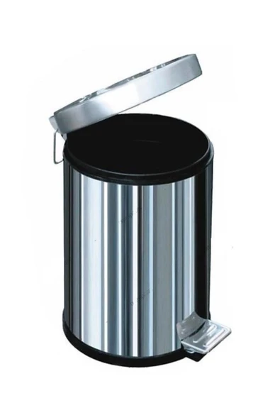 Arı Metal 12 lt Paslanmaz Çelik Kaliteli Pedallı Çöp Kovası