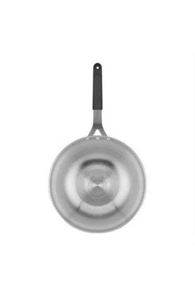 Altınbaşak  Çelik Wok Tava 30cm - Silikonlu Sap - Resim 3