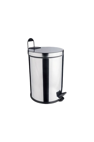 Maxiflow Çelik 8 Litre Pedallı Çöp Kovası Ss 430 Kalite