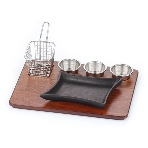 Altınbaşak  D.DEMİR MARMARİS FAJİTA SUNUM SETİ - MDF ürün görseli