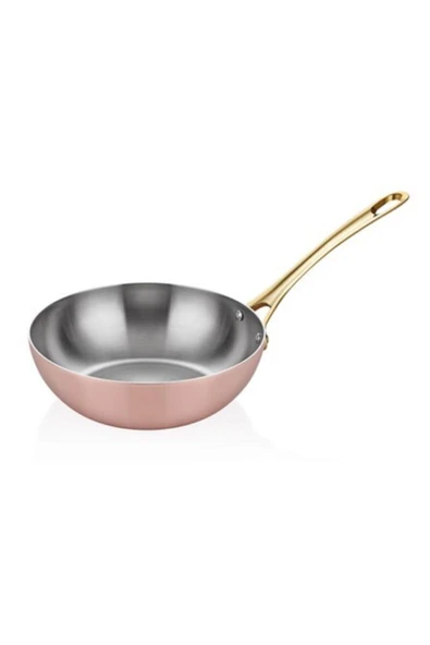 Altınbaşak  Multi Metal Bakır Wok Tava 28 Cm