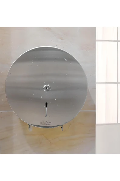 Maxiflow  Jumbo Kağıt Havluluk Wc Kağıt Dispanseri Krom Jumbo Kağıtlık Duvara Monte Tuvalet Kağıtlığı - 5