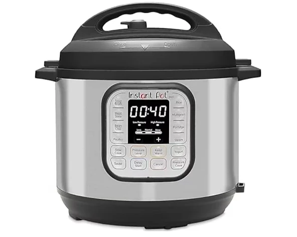 Instant Pot Akıllı Pişirici, 8 Litre Kapasite Paslanmaz Çelik/Siyah