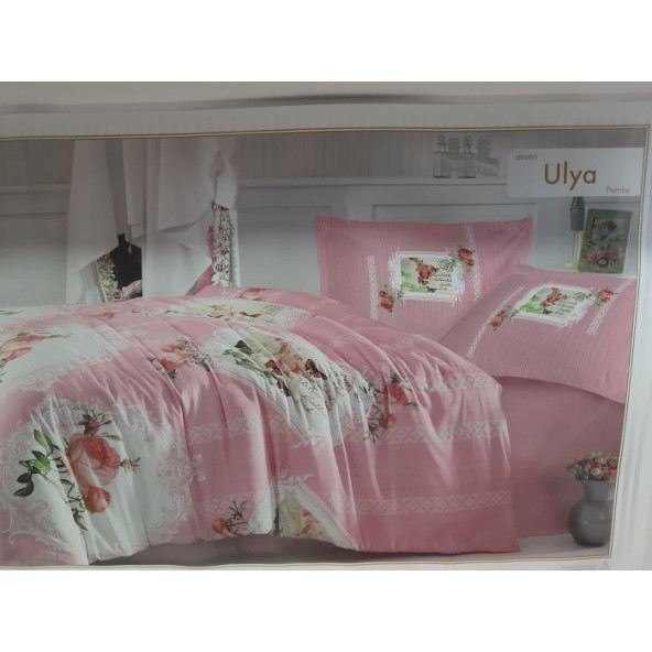 ALTINBAŞAK TEKSTİL- RENFORCE T.K. NEVRESİM TAKIMI - ULYA - RENK: PEMBE - 6