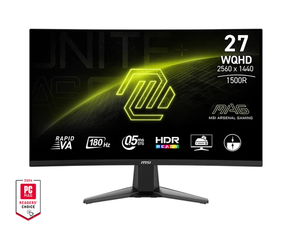 MSI MAG 27CQ6F 27" 0.5 ms 2K Curved 180 Hz Oyuncu Monitörü