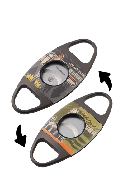 Conquistador Çift Taraflı Özel Tasarım Puro Makası - 3