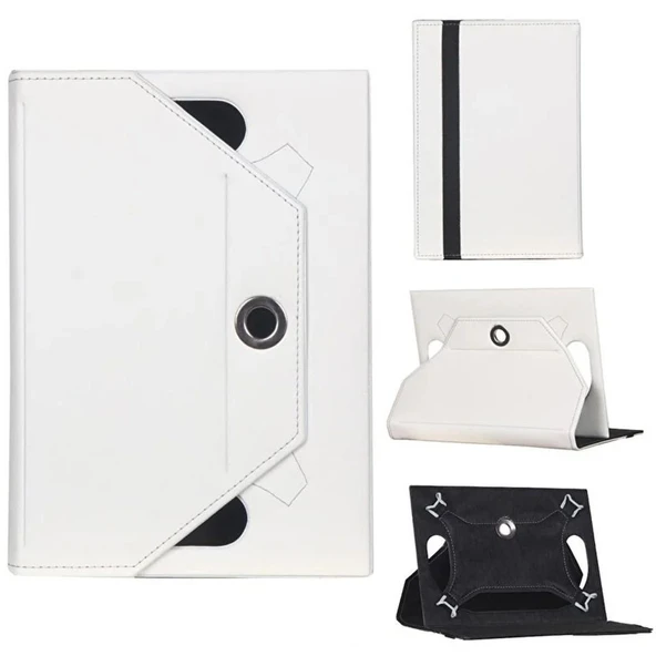 Insignia - Flex Elite - 7.85" White/Silver Tablet Uyumlu Standlı Üniversal Kapaklı Tablet Kılıfı