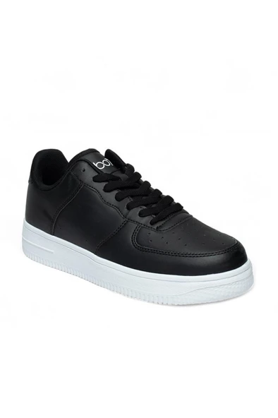Best Of 042-25 Deri Air Anatomik Erkek Sneaker Siyah Beyaz