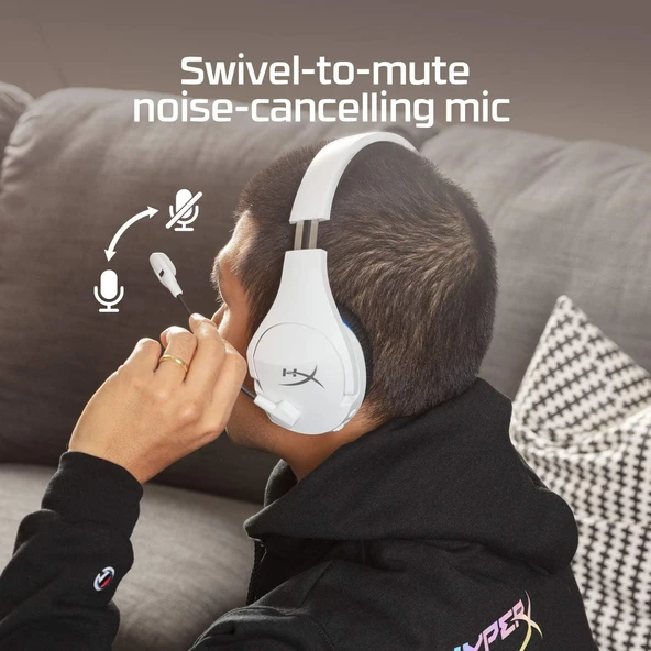 HyperX Cloud Stinger Core Wireless Oyun Kulaklığı HHSS1C-KB-WT/G, Beyaz - 3