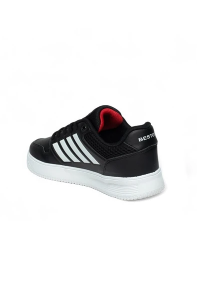 Best Of 074-25 Deri Slash Anatomik Sneaker Siyah Beyaz 36-40 - 3