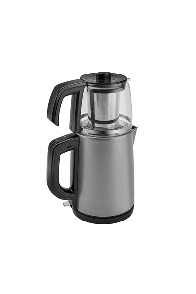 Karaca Tea Glass 2in1 1650 W Antrasit Çelik Çay Makinesi - 3