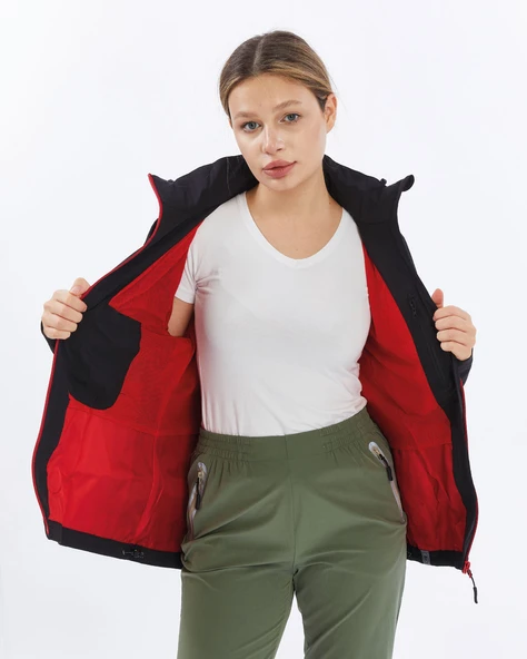 Mapamyumco Windbreaker Kadın Ceket-SİYAH - 10