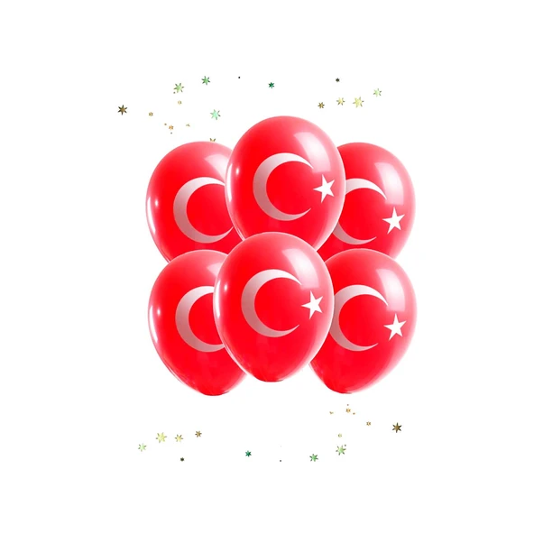 Gemar Bayrak Baskılı Balon 100 Adet 26 cm - Resim 3