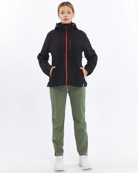 Mapamyumco Windbreaker Kadın Ceket-SİYAH - 2