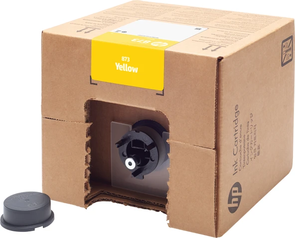 Feyza Bilişim HP 873Y 3 litrelik Yellow Latex Orijinal Mürekkep Kartuşu (4UV41A) ürün görseli