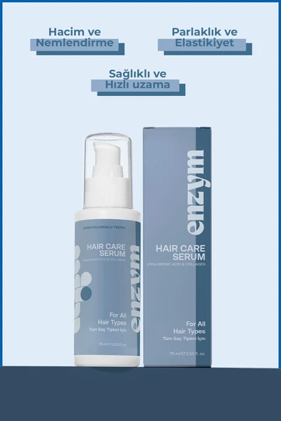 Saç Bakım Kompleksi Hyaluronik Asit Ve Kolajen Saç Serum 75 ml (ONARICI, NEMLENDİRİCİ) - 4