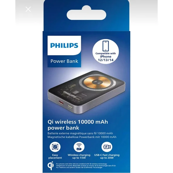 Philips DLP9779TB Magsafe 15 W 10000 Mah Hızlı Şarj Powerbank - 2