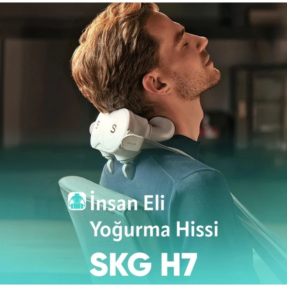 SKG H7 Akıllı Boyun Masaj Aleti, Shiatsu Masaj Terapisi, Fototerapi, Yoğurmalı - 2