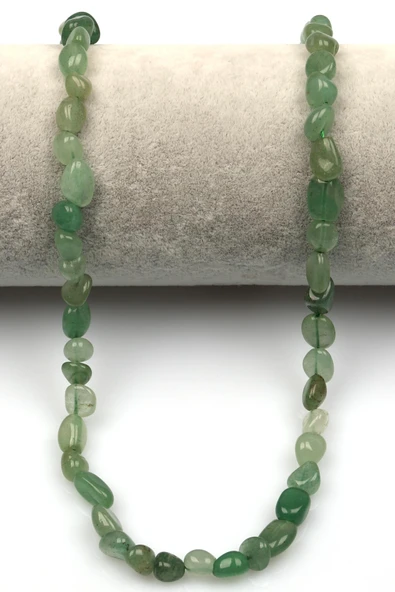 Aventurin Doğal Taş Dizi 6 x 8 mm Mercimek Kesim - Resim 2