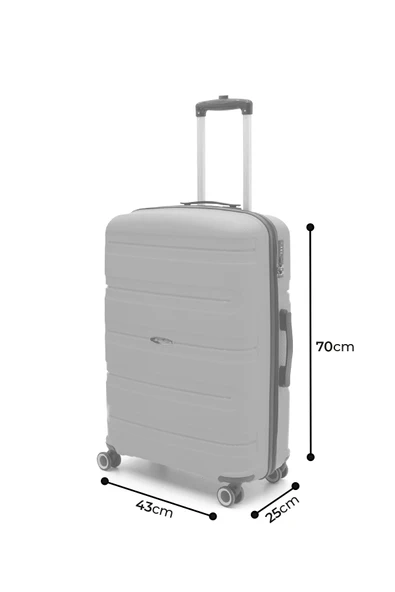 Artemis (PP) Polipropilen&Kırılmaz Orta Boy Valiz 65 CM - 10