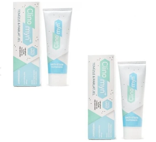 Clinomyn Temizle Parlat Jel Florürlü Diş Macunu 75 ml 2 Adet