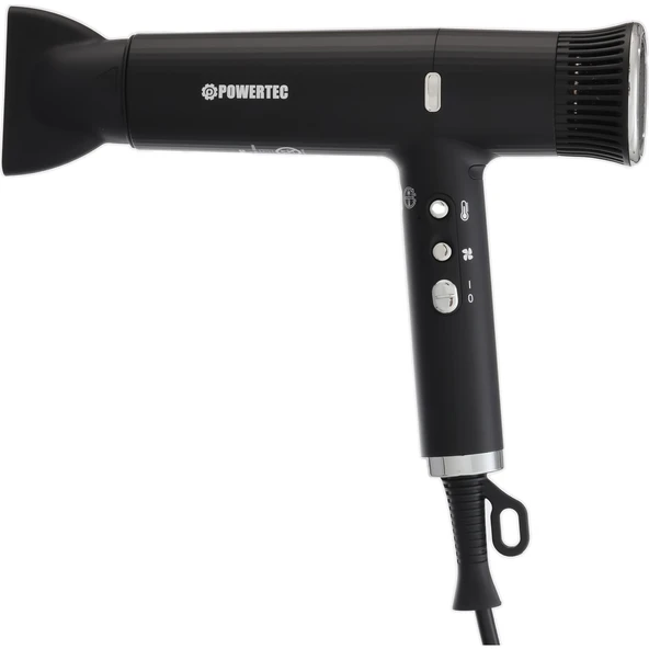 Powertec TR-4444 Süperlux Ionic Fön Makinası Siyah - 2