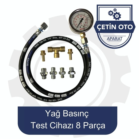 Yağ Basınç Test Cihazı 8 Parca