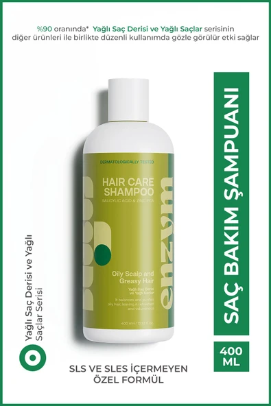 Yağlı saç derisi ve Yağlı saçlar için Saç Bakım Şampuanı 400 ml ürün görseli 1