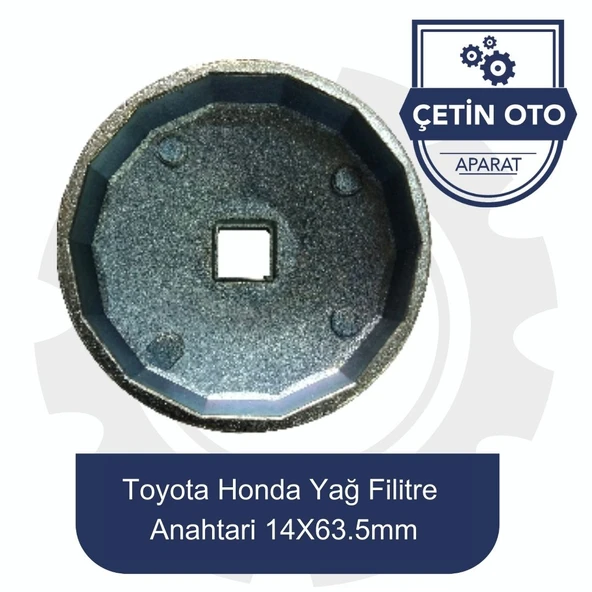 Toyota Honda Yağ Filitre Anahtarı 14x63.5 mm