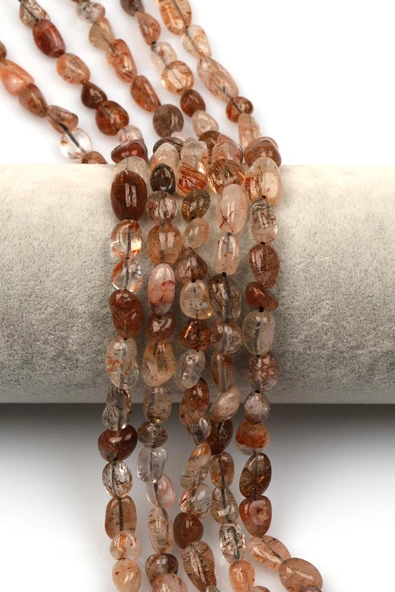 Himalaya Kuvars Doğal Taş Dizi 6 x 8 mm Mercimek Kesim