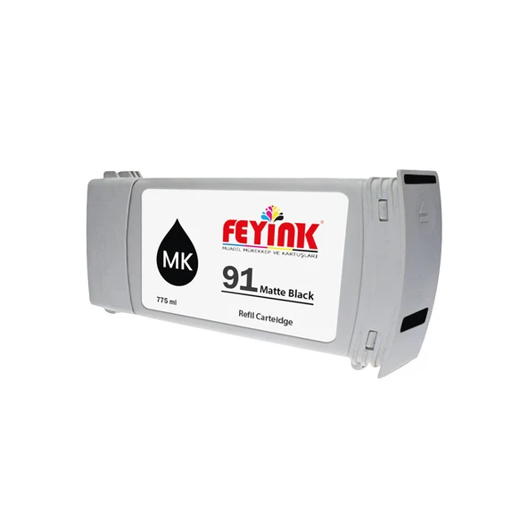 Feyink Hp 91 Matt Black (MK) Feyink Muadil Kartuş 775ml Designjet - 1