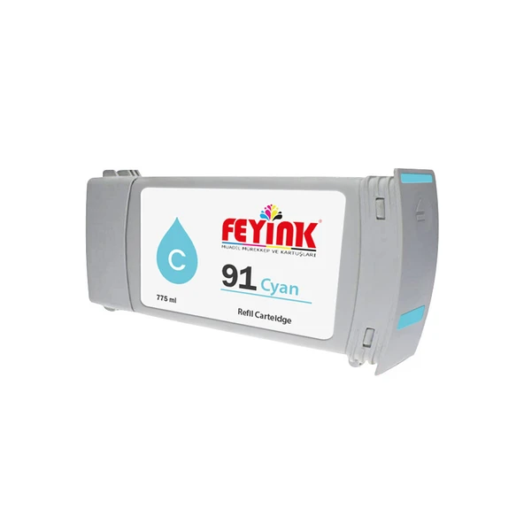 Feyink Hp 91 Cyan (C) Feyink Muadil Kartuş 775ml Designjet
