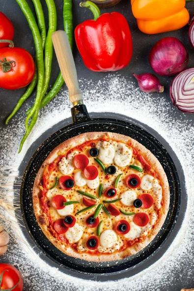 Olivin Döküm Granit Pizza Gözleme Tavası - Resim 2